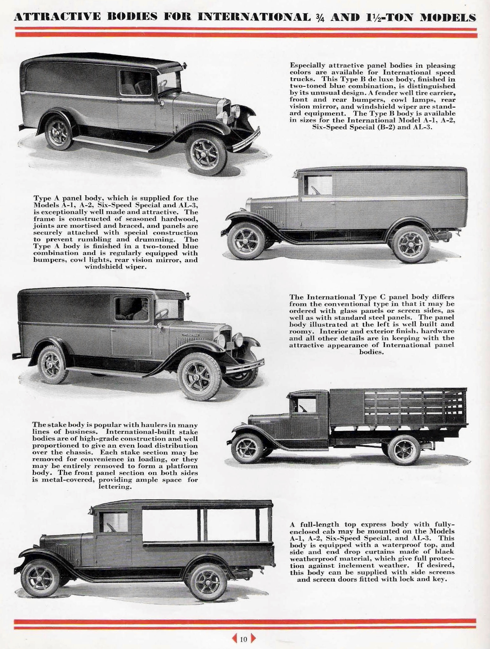 1931 International Specifications Sheet Page 5